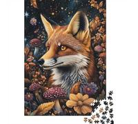 Enchanted Forest Fox_3 Puzzle 1000 Pieces, Animal Lover Jigsaw, Calm Screen Free Activity, 52x38cm/1000pcs