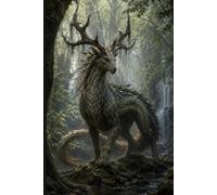 Enchanted Forest Guardian Notebook: A Mystical Journal Featuring a Legendary Woodland Creature | 100 Lined Pages | 6" x 9" Paperback Notebook