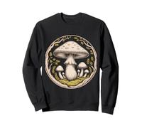 Enchanted Forest Mushroom Circle Fungi Botanical Sweatshirt