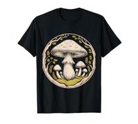 Enchanted Forest Mushroom Circle Fungi Botanical T-Shirt