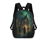 Enchanted Forest Pathway -16 Backpack, 3D Printed School Bag, School Lunch Bag, Travel Backpack, Friends Backpack, School Backpack for Girls And Boys 17inch