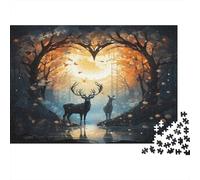 Enchanted Forest Reflections 1000-Piece Jigsaw Puzzle for Adults, 38x26cm/1000pcs; Clean White Cardboard for Sorting; A Quiet Indoor Pastime at Home