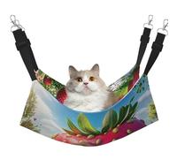 Enchanted Forest Strawberry Cottage Printed Pet Hammock - Sleeping Hammock For Cats, Rabbits, Ferrets, Puppies, Small Animals