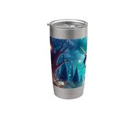 Enchanted Forest Unicorn Under a Starry Sky Stainless Steel Insulated Tumbler