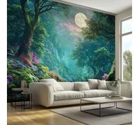 Enchanted Forest Wallpaper & Wall Mural, 315x215 cm - Fairy Tale Fantasy Magic Landscape Home Wall Decor for Bedroom, Living Room - S&J830