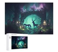 Enchanted Forest with Mystical Creatures: Home Décor Activity, 1000 PCS Jigsaw Puzzle for Adults, for Relaxing Solo Or Group Play