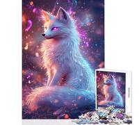 Enchanted Fox Glow 1000 Pieces Jigsaws Adults Puzzles Gifts Mindful Soothing Leisure Game Soothing Stress Free Play (50x75cm)