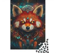 Enchanted Fox Spirit 1000-Piece Puzzle for Adults, 38x26cm/1000pcs, White Pieces with A Smooth Surface; for Quiet Downtime Without A Screen