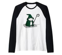 Enchanted Frog Wizard T-Shirt - Magical Toad Frogcore Raglan Baseball Tee