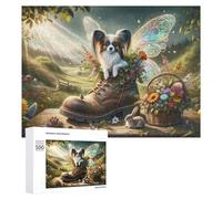 Enchanted Garden with Fairy Dog Distinctive Jigsaw Puzzle for Adults, 500 PCS