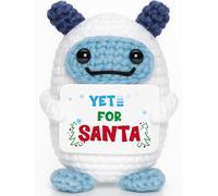 Enchanted Handmade Crocheted Mini Plush - for Santa Magical Christmas Keepsake, Unique Holiday Decor & Whimsical Gift for Believers in Santa's Magic