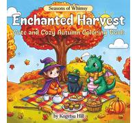 Enchanted Harvest: Cute and Cozy Autumn Coloring Book for Adults and Teens Featuring Witches, Fairies, Dragons, and Magical Woodland Friends (Seasons of Whimsy)