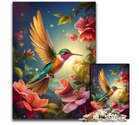 Enchanted Hummingbird Jigsaws 1000 Pieces for Adults Jigsaw Puzzles for Adults Home Activity for Holidays Birthdays And Family Game Nights 1000 PCS(75x50cm)