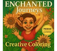 Enchanted journeys: PREMIUM: COLOR CHART | Printed on right-hand pages only | PERFECT FOR MARKERS | 8,5 X 8,5 inches | Fun and creative coloring book (Premium quality)