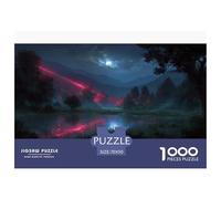 Enchanted Lake Puzzle Game 70x50cm/1000pcs, - Stress-relief for Adults And Children, Educational And Creative, Home Decoration Gift