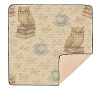 Enchanted Library - Watercolor Style Soft Foam Baby Activity Play Mat for Indoor Outdoor 1-Piecing Baby Crawling Mat for Baby Kids Toddlers Infants, 50'' x 50''