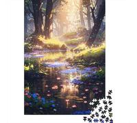 Enchanted Marsh 1000-Piece Puzzle for Adults, 38x26cm/1000pcs, Smooth White Card with Reduced Dust; Easy to Revisit Throughout The Week
