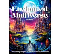 Enchanted Multiverse: A Stress-Relieving Coloring Book for Adults - Explore Fantasy Worlds and Relax