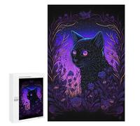 Enchanted Night Cat -3 Jigsaw Puzzle, 1000 PCS, Indoor Activity for The Home, A for Adult Puzzle Lovers, for Cosy Nights