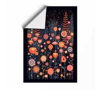 Enchanted Night Garden Botanical Unframed Wall Art Print A1 (84.1×59.4cm), Wall Decor for Living Room, Bedroom, Office & Home, Art Gift