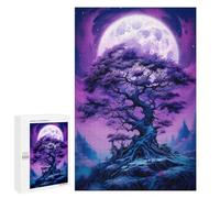Enchanted Night Tree Landscape Jigsaw Puzzle, 1000 PCS, Indoor Activity for The Home, A Thoughtful Gift Idea for Adults Who Enjoy Puzzles