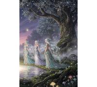 Enchanted Nymphs Notebook Journal Travel Diary Memoire: 120 blank lined 6” x 9” pages, a great gift idea for family, friends or yourself.