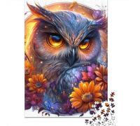 Enchanted Owl Artwork Jigsaw Puzzles Puzzles for Adults Kids. 1000 Piece Great Gifts Challenge Toy Educational Game Home Decoration for Educational Games Gifts 52x38cm/1000pcs