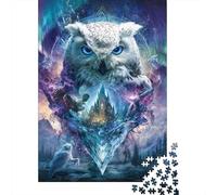 Enchanted Owl Fantasy Artwork Jigsaw Puzzles Puzzle for Adults Kids. 1000 Pieces Great Gifts Challenge Toy Educational Game Home Decoration for Educational Games Gifts 38x26cm/1000pcs