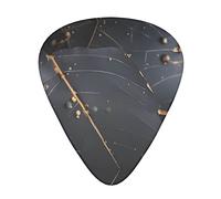 Enchanted Plant Leaves Guitar Plectrums Classical Triangle Bass Acoustic And Electric Guitar Plectrums For Guitarists 12 Pieces
