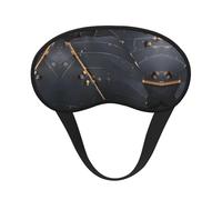 Enchanted Plant Leaves It is a Black-Rimmed Eye mask. The Soft Eye mask can Improve Sleep Quality and is Suitable for Indoors, Outdoors and Traveling.