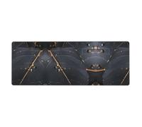 Enchanted Plant Leaves Long and Large Rubber Mouse pad for Office Computers 12x31.5in