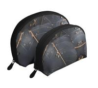 Enchanted Plant Leaves Moon Cosmetic Bag, Travel Makeup Pouch, Portable Waterproof Cosmetic Pouch for Girls Women., Enchanted Plant Leaves, One Size