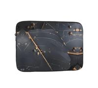 Enchanted Plant Leaves Unisex Shockproof Laptop Sleeve, Made of high-Density Oxford Fabric, Convenient Zipper Opening