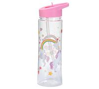 Enchanted Rainbows Unicorn Reusable Water Bottle with Flip Straw
