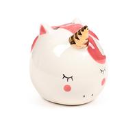 Enchanted Rainbows Unicorn White Ceramic Money Box Savings Bank Gift