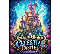 Enchanted Realms: Celestial Castles: A Magical Fantasy Coloring Book Featuring Dream Castles, Floating Kingdoms, Starry Skies & Relaxing Stress Relief Designs for Adults & Teens