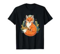 Enchanted Red Fox in Mystical Woodland Forest T-Shirt