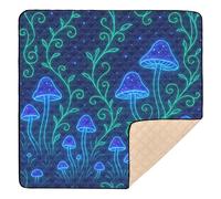 Enchanted Safari - Neon Style Large Stylish Baby Play Mat for Indoor Outdoor Cozy Breathable Baby Kick Crawling Mat for Babies Infants Toddlers, 50'' x 50''
