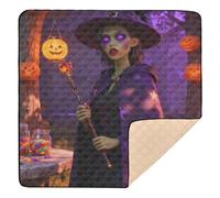 Enchanted Safari Witch Large Sturdy Baby Playmat for Indoor Outdoor Washable Baby Crawling Mat for Baby Kids Toddlers Infants, 50'' x 50''