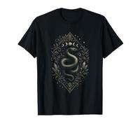 Enchanted Serpent - Moon Phases Occult Art T-Shirt