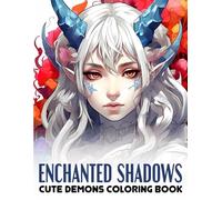 Enchanted Shadows: Coloring Book Adventures with Cute Demon Girls - Explore the Darkly Delightful World of Adorable Demons in Intricate Illustrations