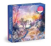 Galison - 1000 Piece Foil Jigsaw Puzzle - Enchanted Snowfall - Snowy Winter Landscape
