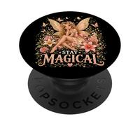 Enchanted Summer Flower Fairy Fantasy Mystical Butterflies PopSockets Adhesive PopGrip