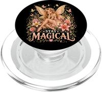 Enchanted Summer Flower Fairy Fantasy Mystical Butterflies PopSockets PopGrip for MagSafe