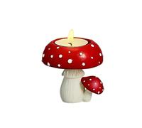 Enchanted Toadstool Tealight, Whimsical Fairy Garden Decor for Cottagecore Homes & Mindful Evenings