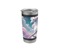 Enchanted Unicorn Galloping in a Starry Dreamscape Stainless Steel Insulated Tumbler