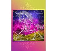 Enchanted Unicorn: Lined Notebook & Journal: 120 Lined Pages Ruled - For Fantasy Lovers, Dreamers, Believers & Magic Seekers. Features Whimsical Unicorn Art Cover