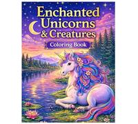 Enchanted Unicorns and Creatures: A Relaxing Coloring Book of Fantasy