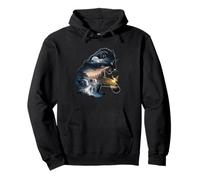 Enchanted Waterfall Forest With Moon Fairy Cub Pullover Hoodie