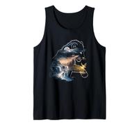 Enchanted Waterfall Forest with Moon Fairy Cub Tank Top